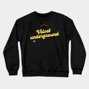 Black velvet Crewneck Sweatshirt